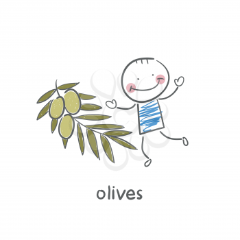 Olives and people