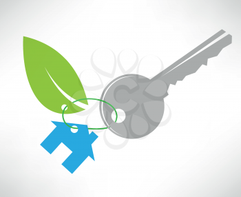 The key to the eco house icon