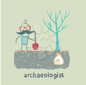 archaeologist is the place where the money is buried