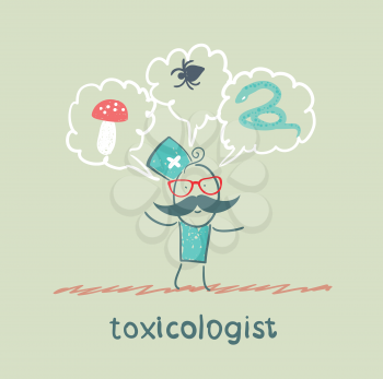 toxicologist thinks of the snake, insects and fungi