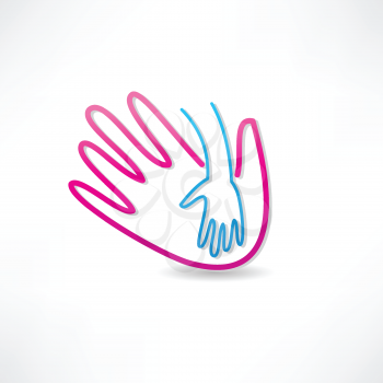 parental hand icon