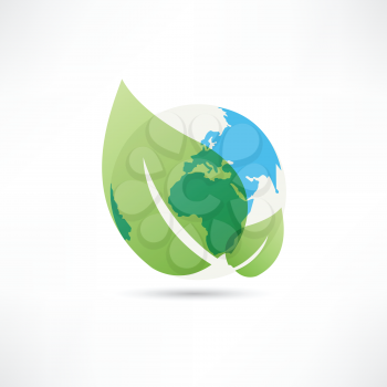 clean planet earth icon
