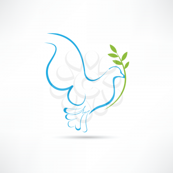 blue dove icon