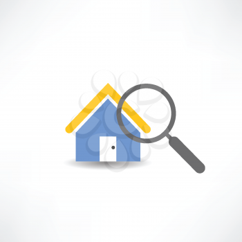house magnifier icon