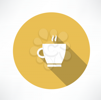 Coffee cup, steam icon