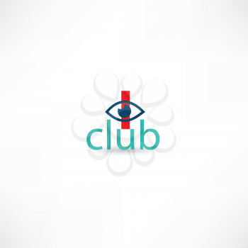 club symbol with eye