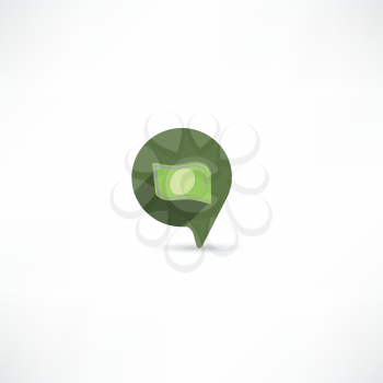 money in the bubble speech icon