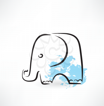 elephant grunge icon