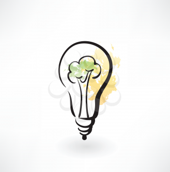 eco light bulb icon