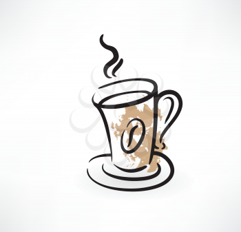 cup of coffee grunge icon