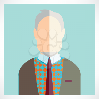old man Flat icons collection