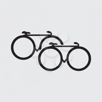 Minimalistic bicycle icon.