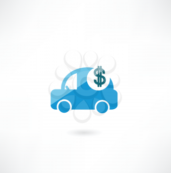 car with dollar icon