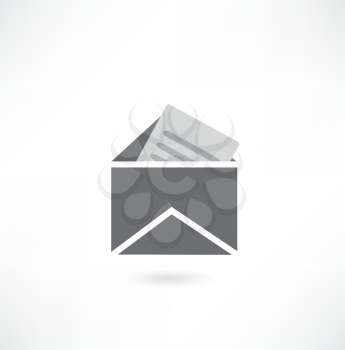 Envelope icon vector