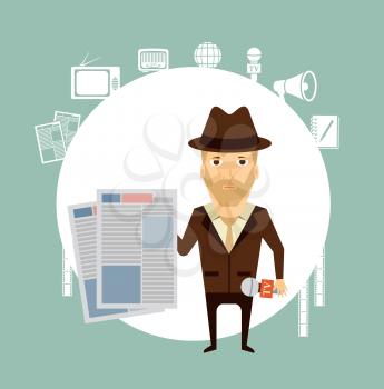 Reporter Clipart