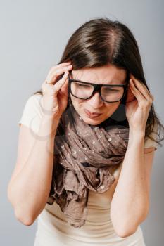 girl with glasses