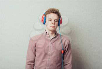 man in headphones