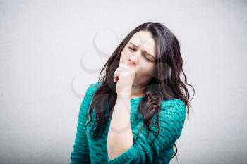 cute girl yawns