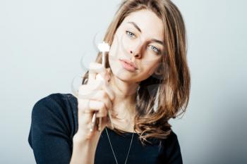 Girl holds the keys