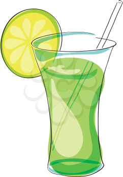 Royalty Free Clipart Image of a Drink