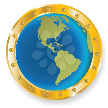 Royalty Free Clipart Image of a Globe