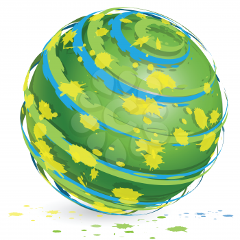 Royalty Free Clipart Image of an Abstract Globe