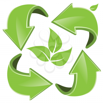 Royalty Free Clipart Image of a Recycing Symbol