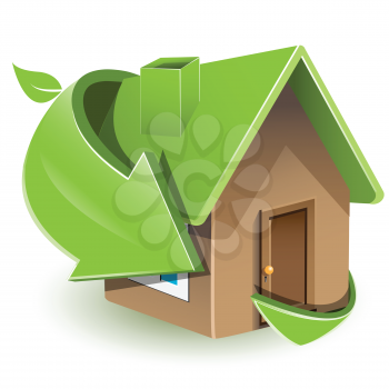 Royalty Free Clipart Image of a House