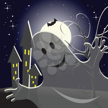 Royalty Free Clipart Image of a Halloween Background