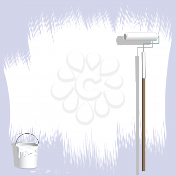 Royalty Free Clipart Image of a Paint Roller