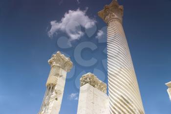 Royalty Free Photo of Columns in Turkey