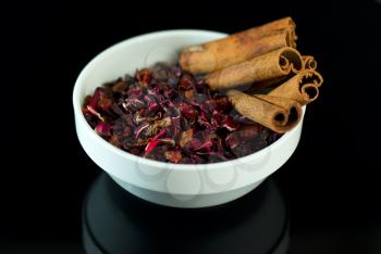 Royalty Free Photo of Cinnamon Sticks and Spices