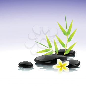 Royalty Free Clipart Image of a Zen Background