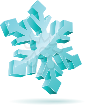 Royalty Free Clipart Image of a Snowflake