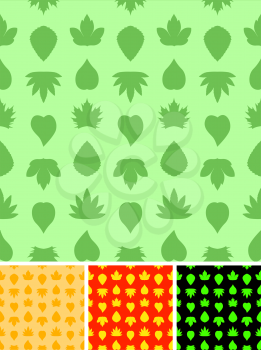 Royalty Free Clipart Image of Leaf Backgrounds