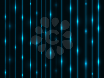 Abstract cyan energy streams horizontal technology background. 