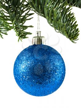Royalty Free Photo of a Sparkling Christmas Ornament