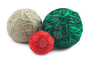 Royalty Free Photo of Three Balls of Wool