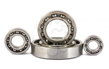 Royalty Free Photo of a Variety of Steel Ball Bearings