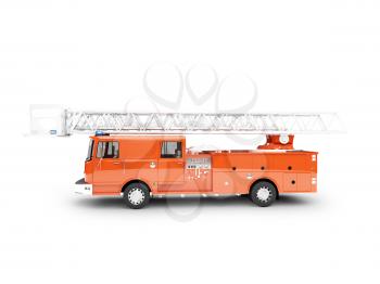 Royalty Free Clipart Image of a Firetruck