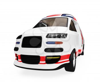 Royalty Free Clipart Image of an Ambulance