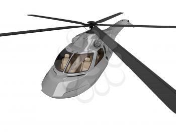 Royalty Free Clipart Image of a Helicopter