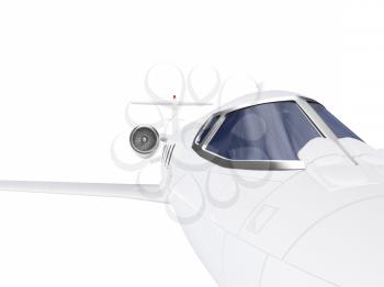 Royalty Free Clipart Image of a Jet