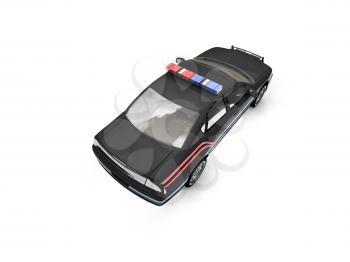 Royalty Free Clipart Image of a Police Car