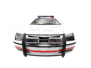 Royalty Free Clipart Image of a Police Car