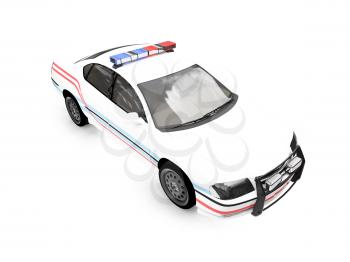 Royalty Free Clipart Image of a Police Car