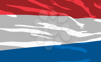 Royalty Free Clipart Image of the Flag of the Netherlands