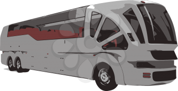 Royalty Free Clipart Image of a Bus