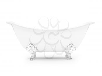 Royalty Free Clipart Image of a Clawfoot Bathtub