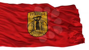 Kumanovo Municipality City Flag, Country Macedonia, Isolated On White Background, 3D Rendering